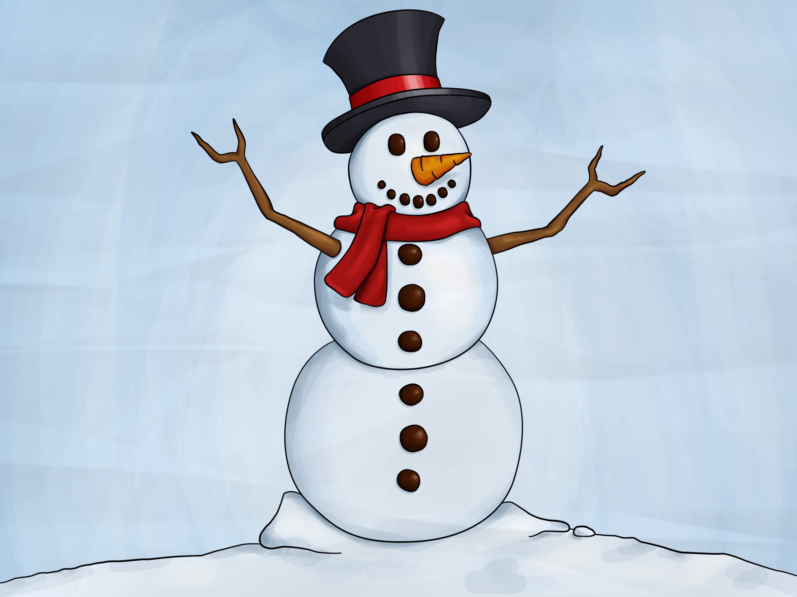 How To Draw A Snowman 8 Steps with Pictures WikiHow