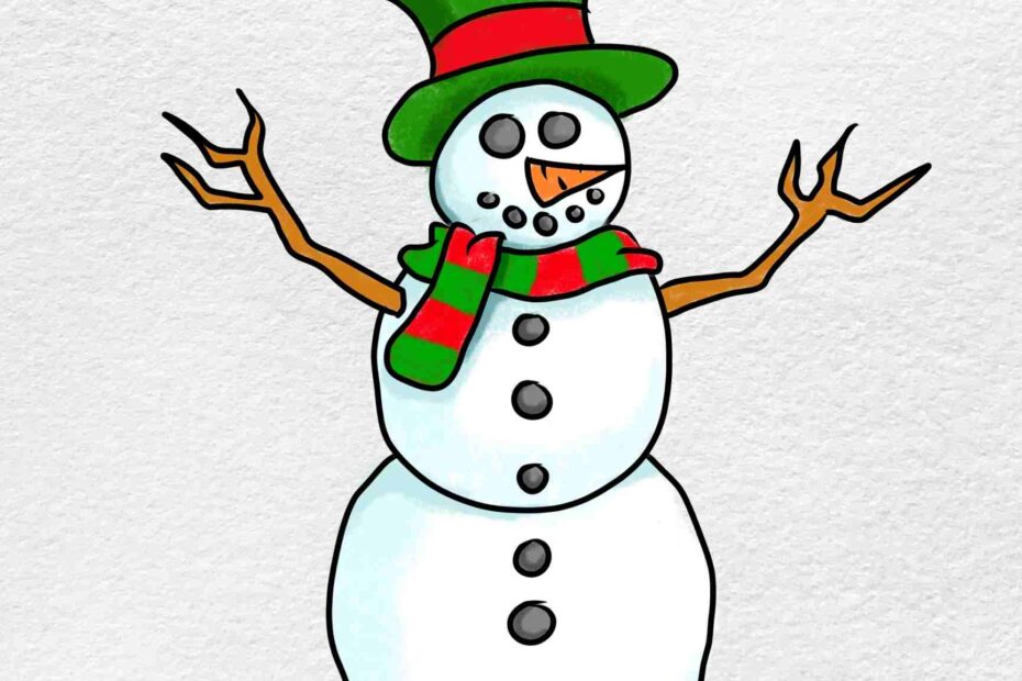 How To Draw A Snowman HelloArtsy