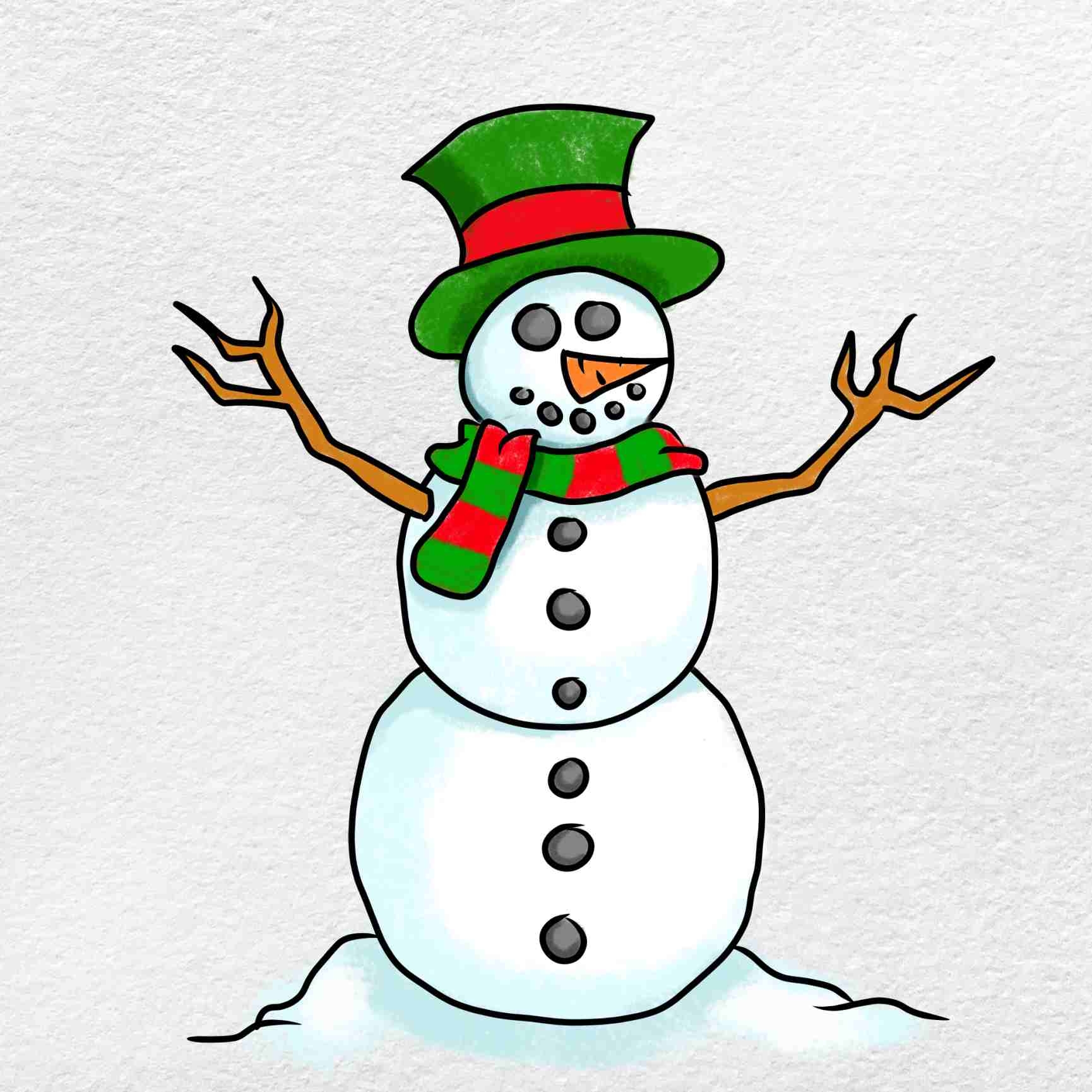 How To Draw A Snowman HelloArtsy