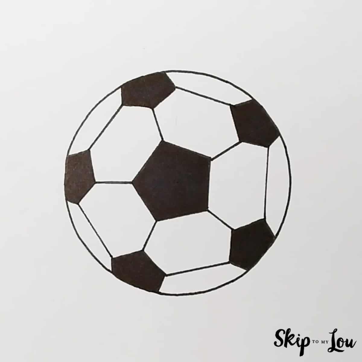 soccer ball drawing