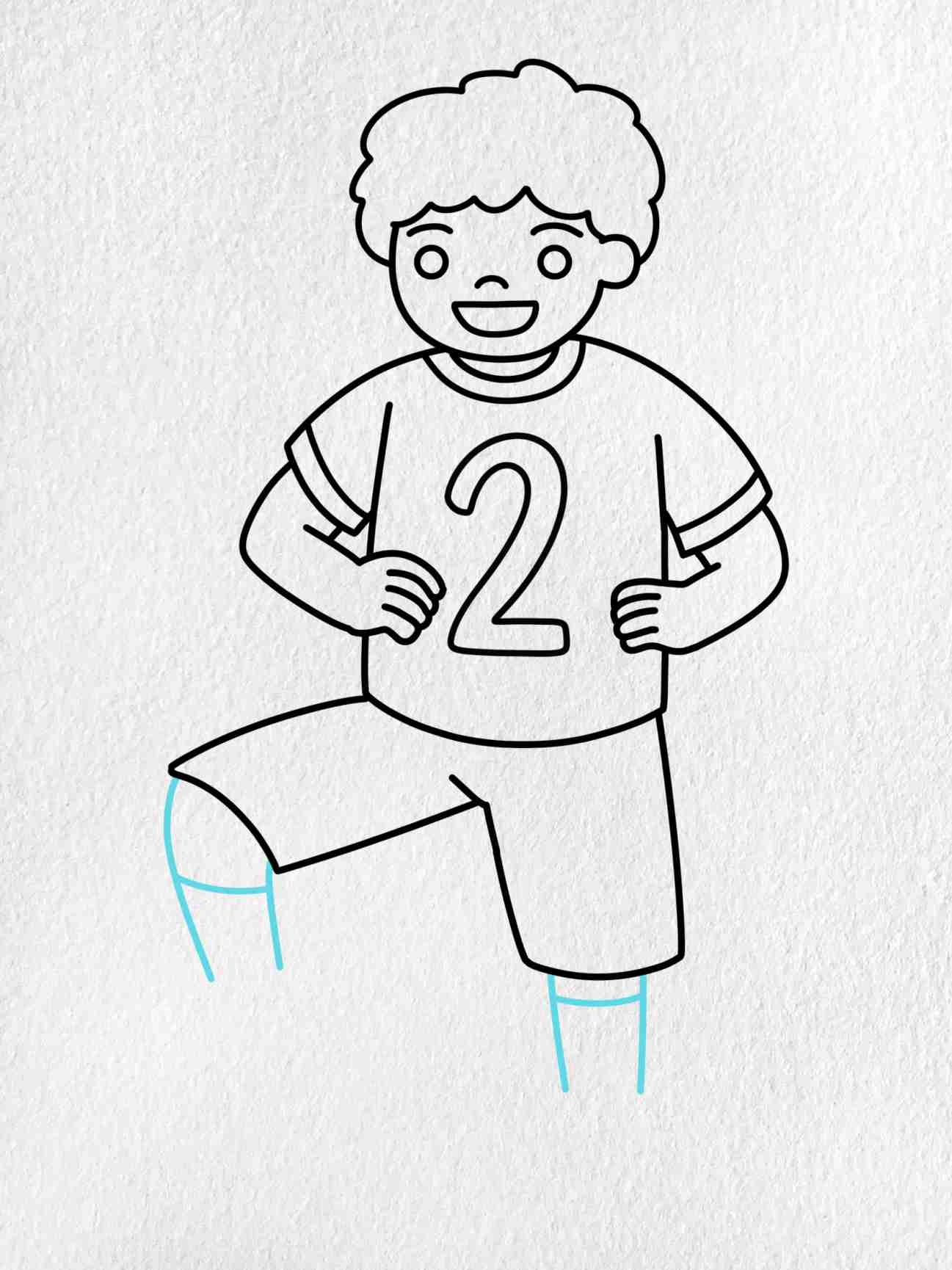 soccer players printable