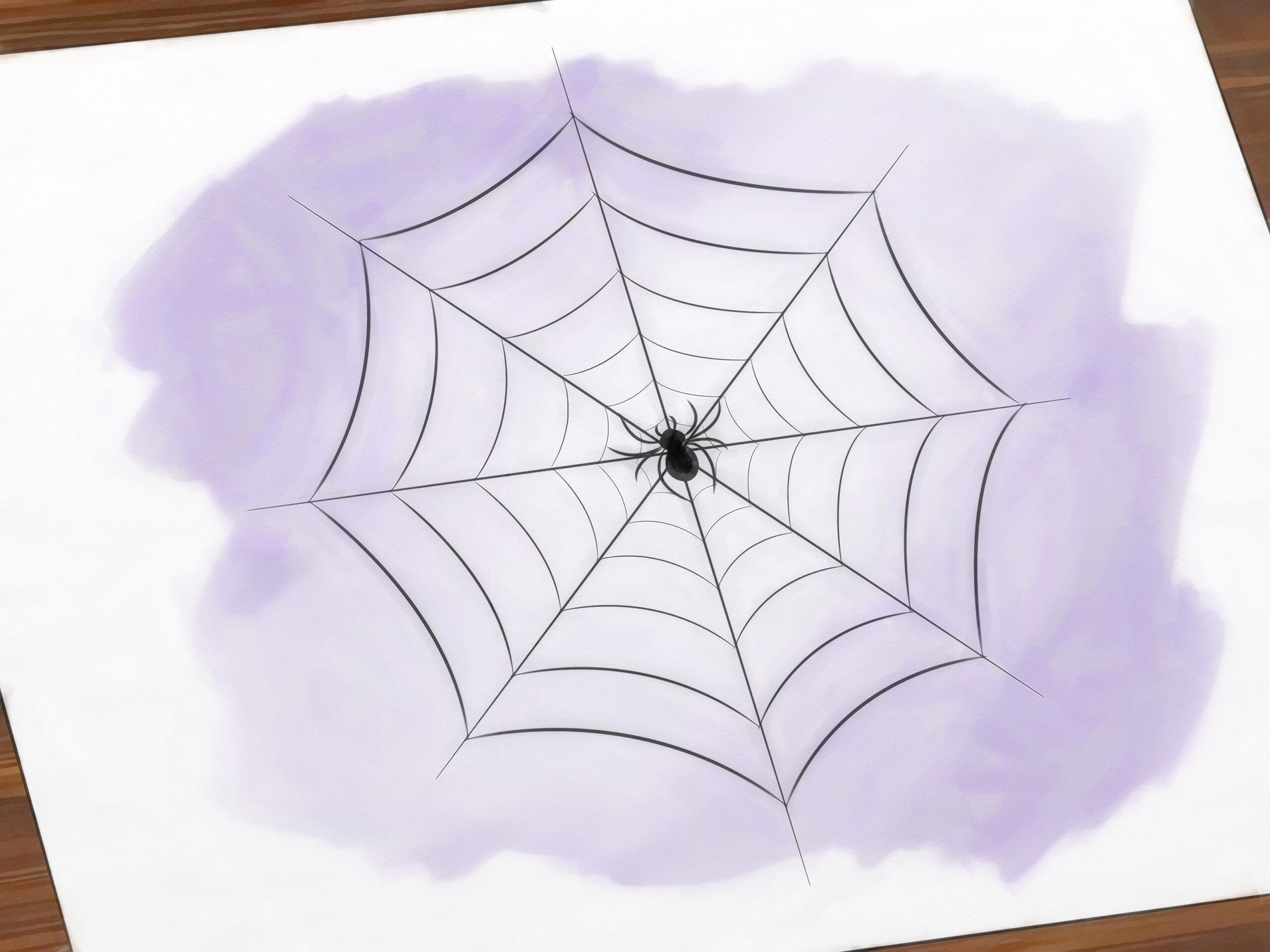 How To Draw A Spider Web with Pictures 