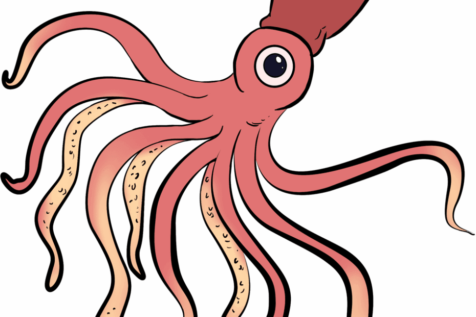 How To Draw A Squid Really Easy Drawing Tutorial
