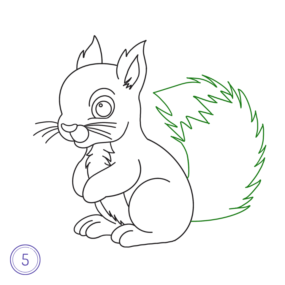 How To Draw A Squirrel A Step by Step How To Mimi Panda
