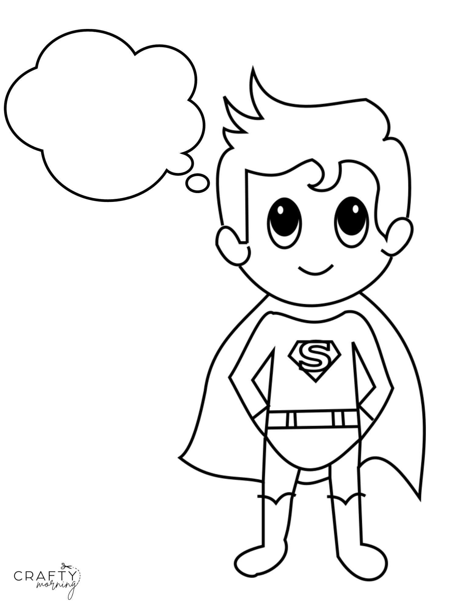 How To Draw A Superhero Crafty Morning