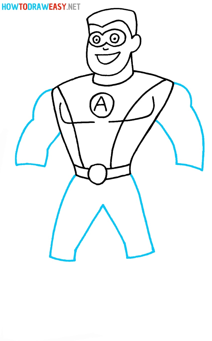 How To Draw A Superhero How To Draw Easy