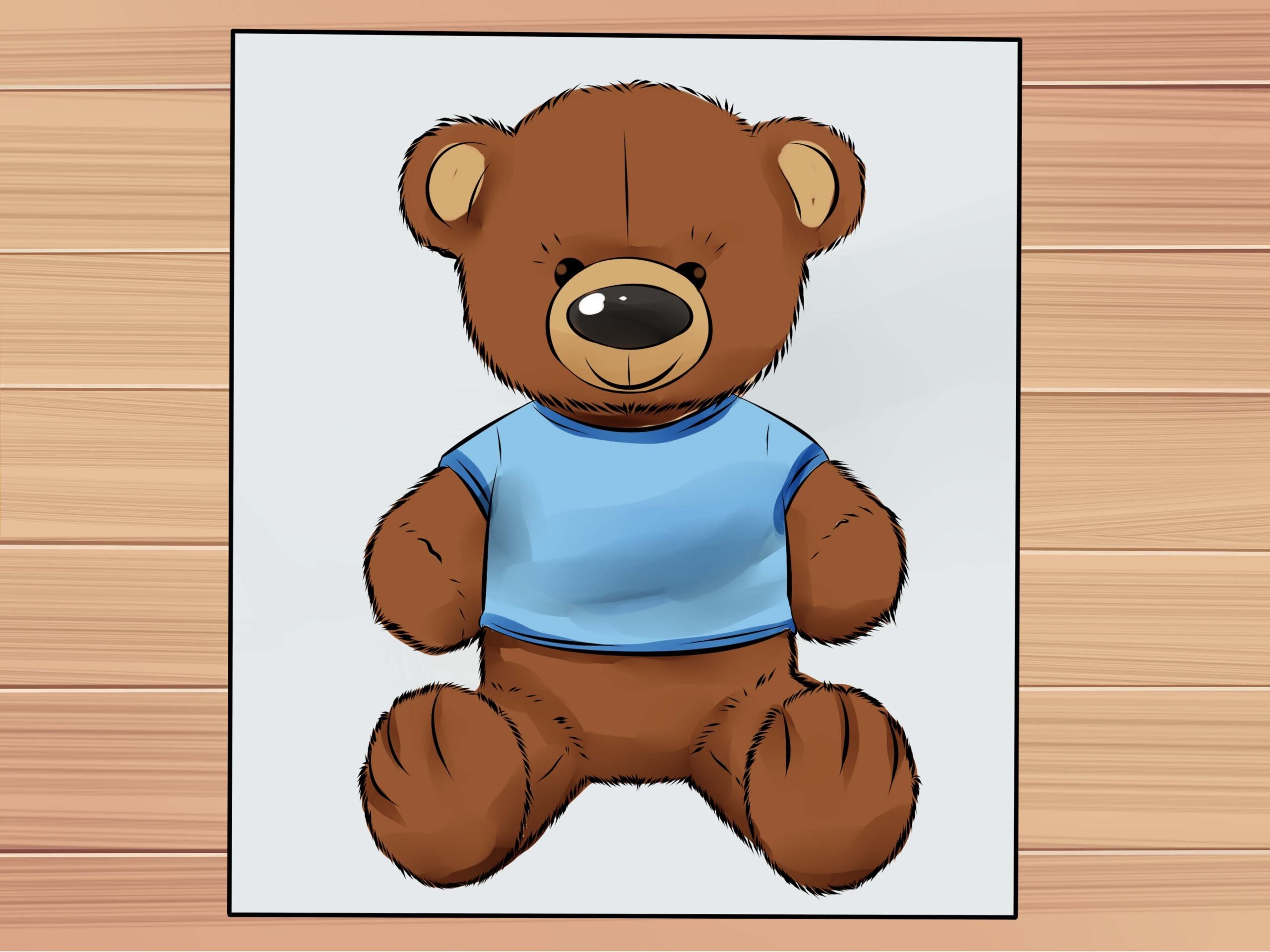 how to draw a teddy bear