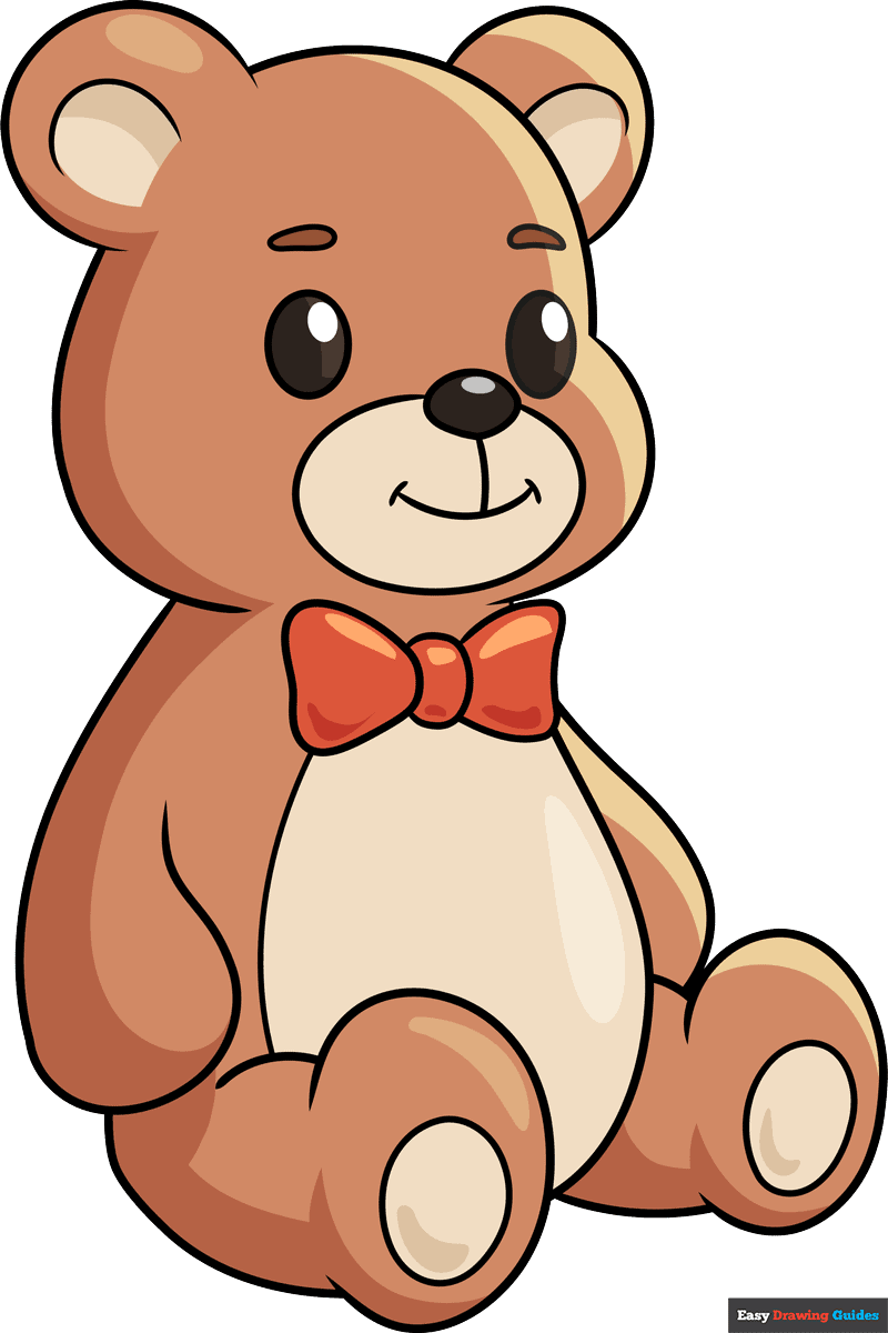 How To Draw A Teddy Bear Easy Drawing Guides