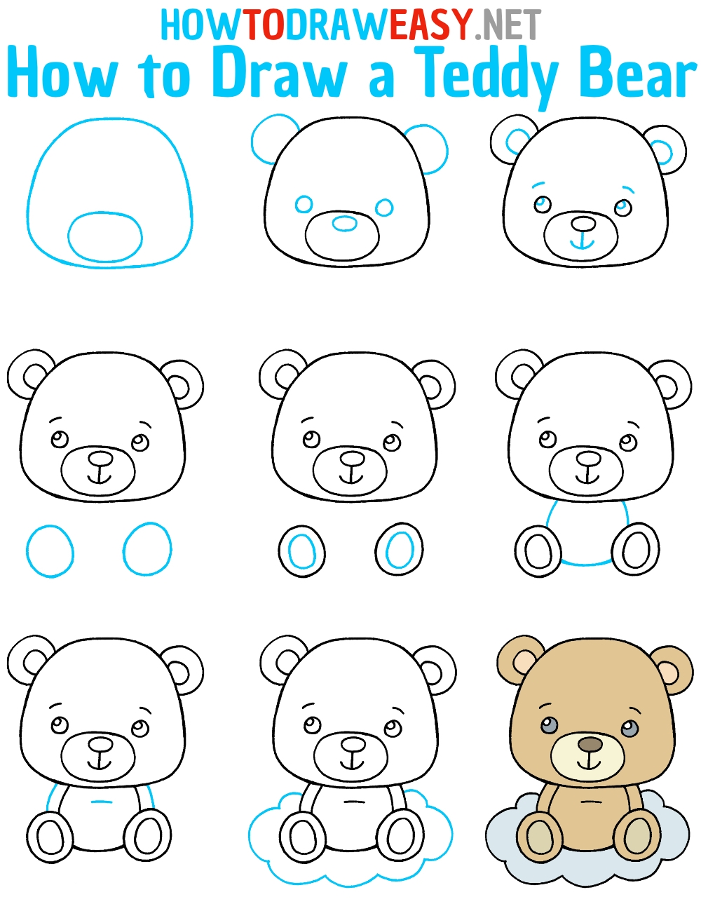 How To Draw A Teddy Bear How To Draw Easy