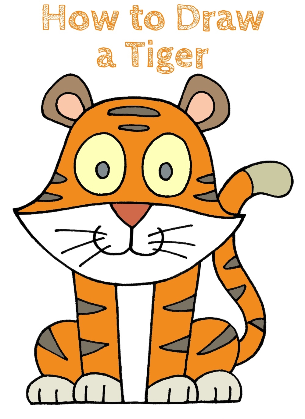 How To Draw A Tiger How To Draw Easy