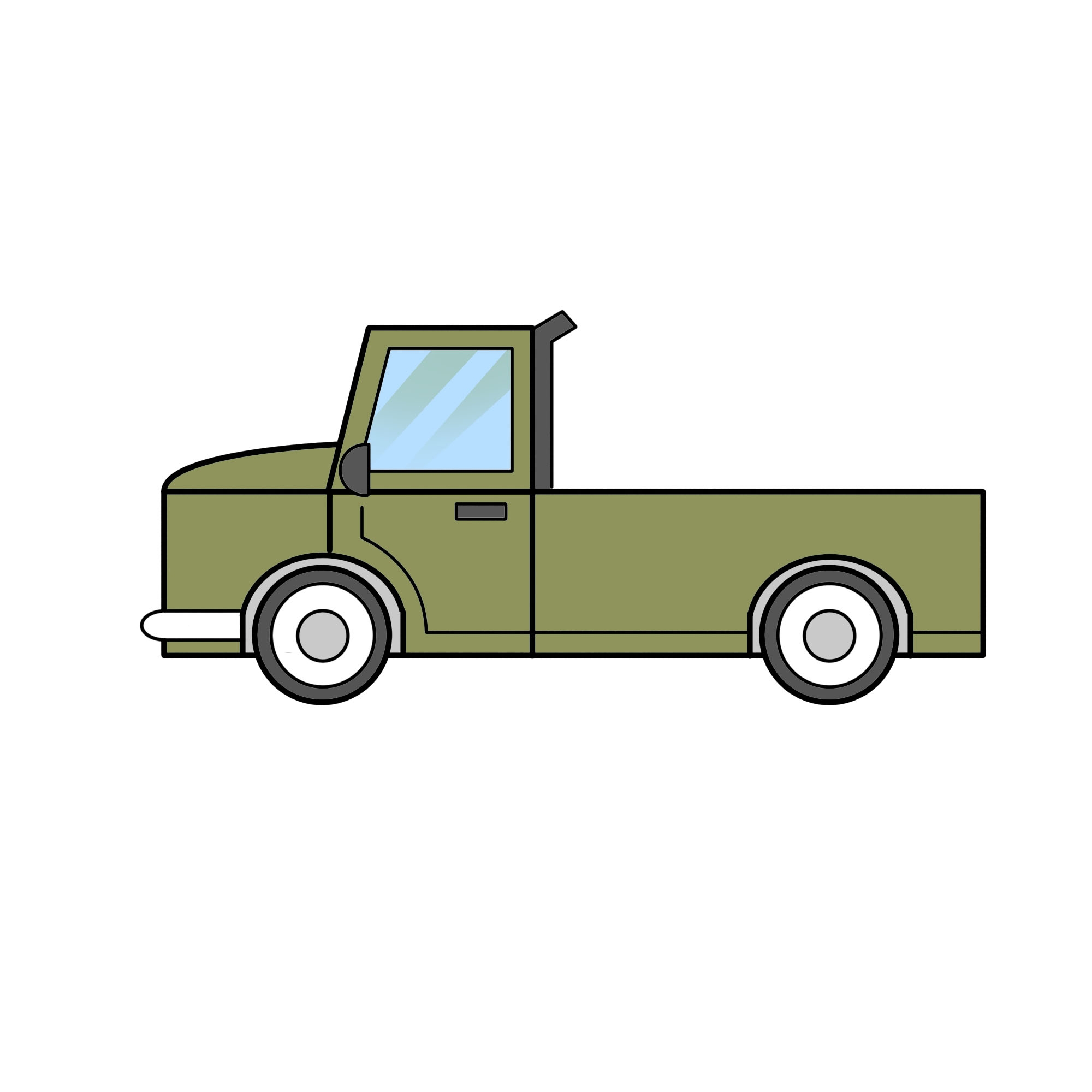 How To Draw A Truck with Pictures WikiHow