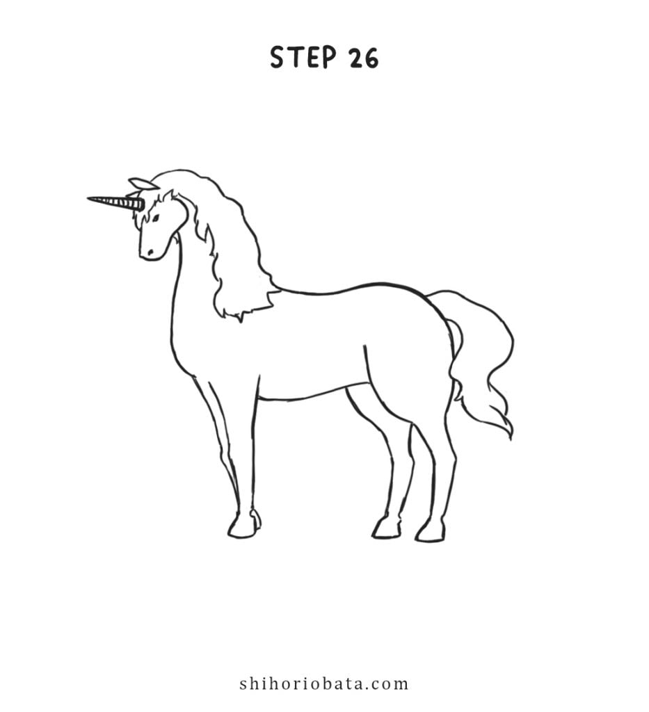 How To Draw A Unicorn Easy Step By Step Tutorial