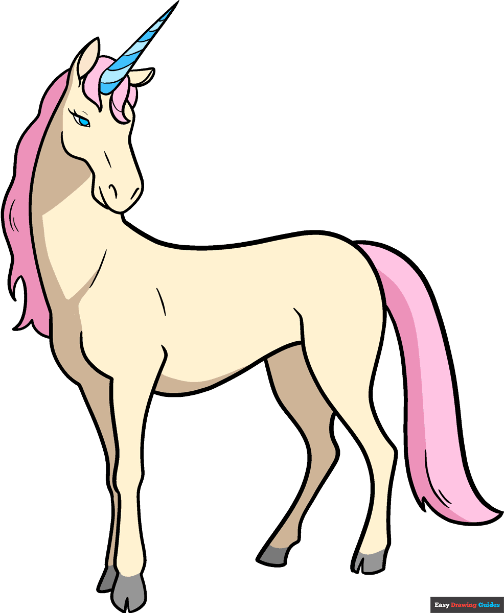 simple unicorn drawing