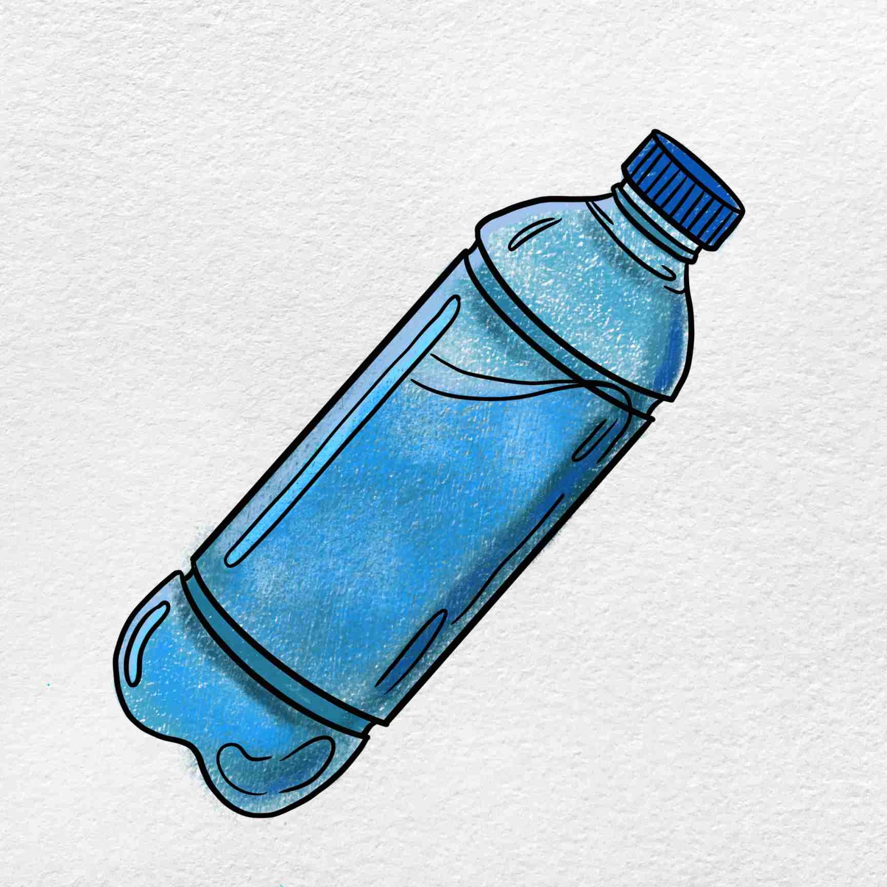 How To Draw A Water Bottle HelloArtsy