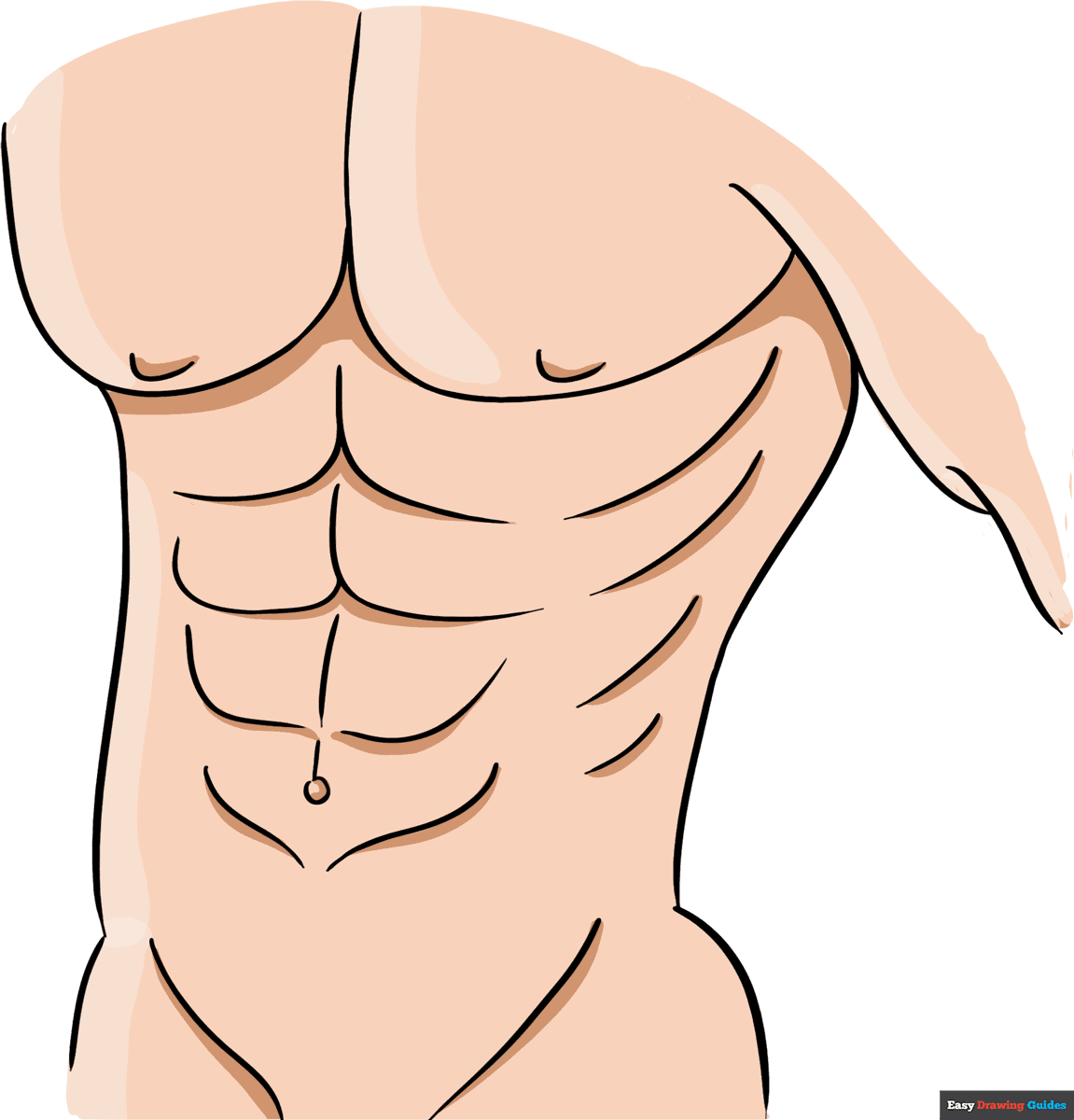 How To Draw Abs Really Easy Drawing Tutorial