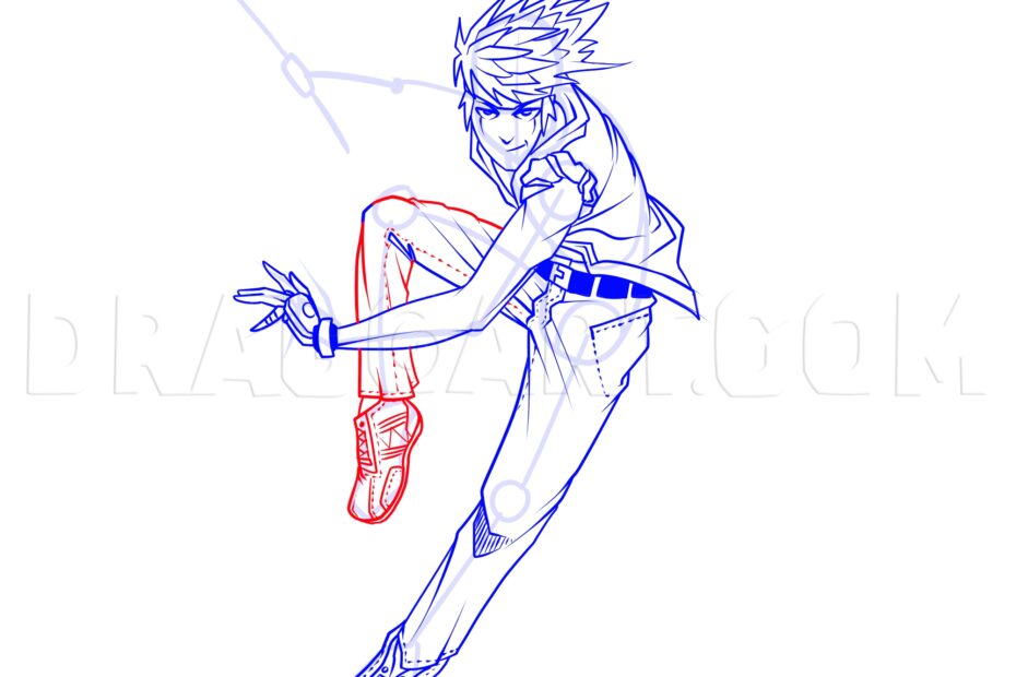 How To Draw Action Poses Drawing Step By Step By KingTutorial