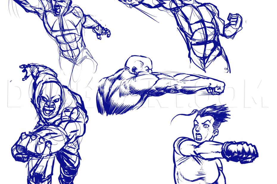 How To Draw Action Poses Drawing Step By Step By KingTutorial DragoArt