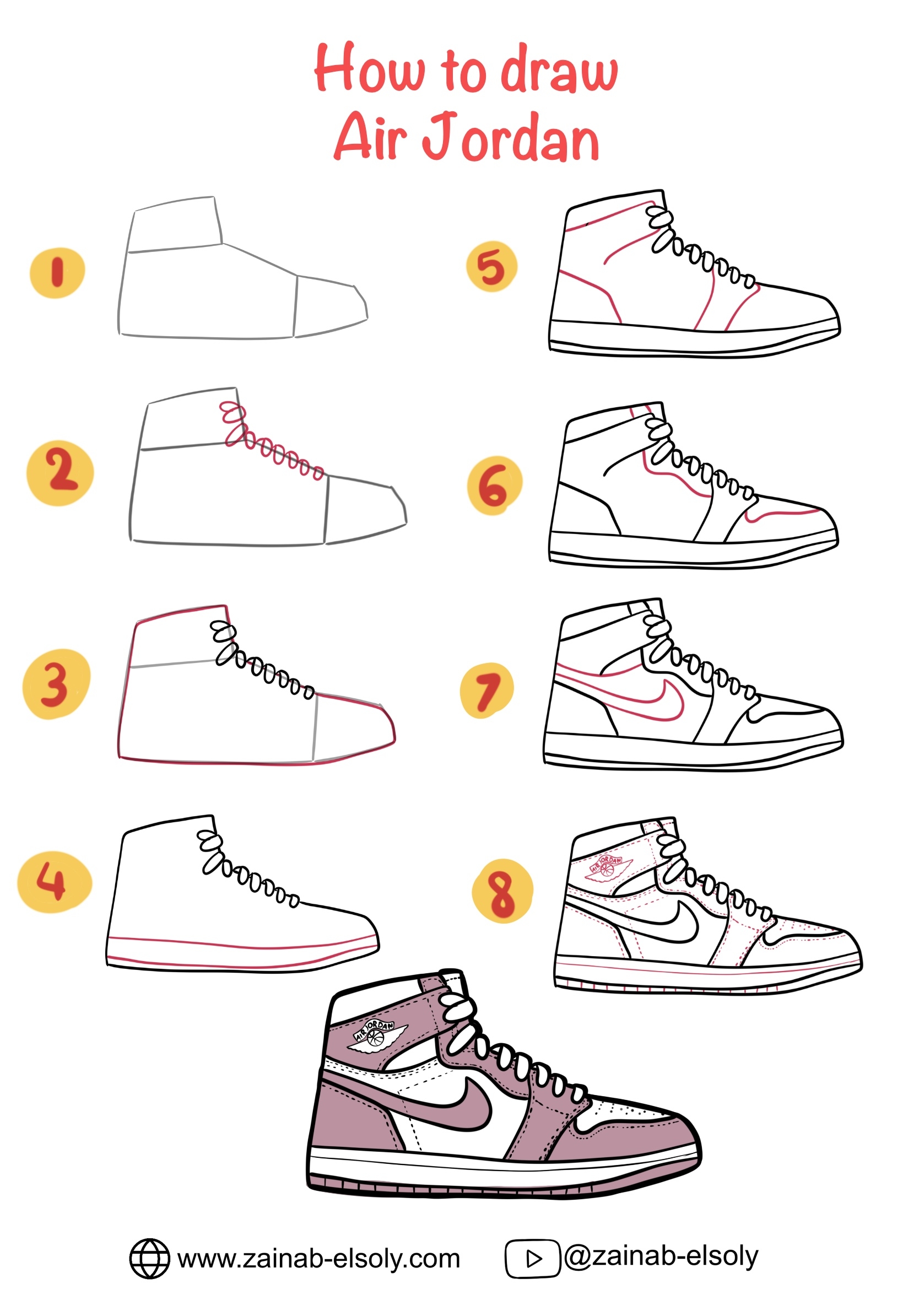 How To Draw Air Jordan