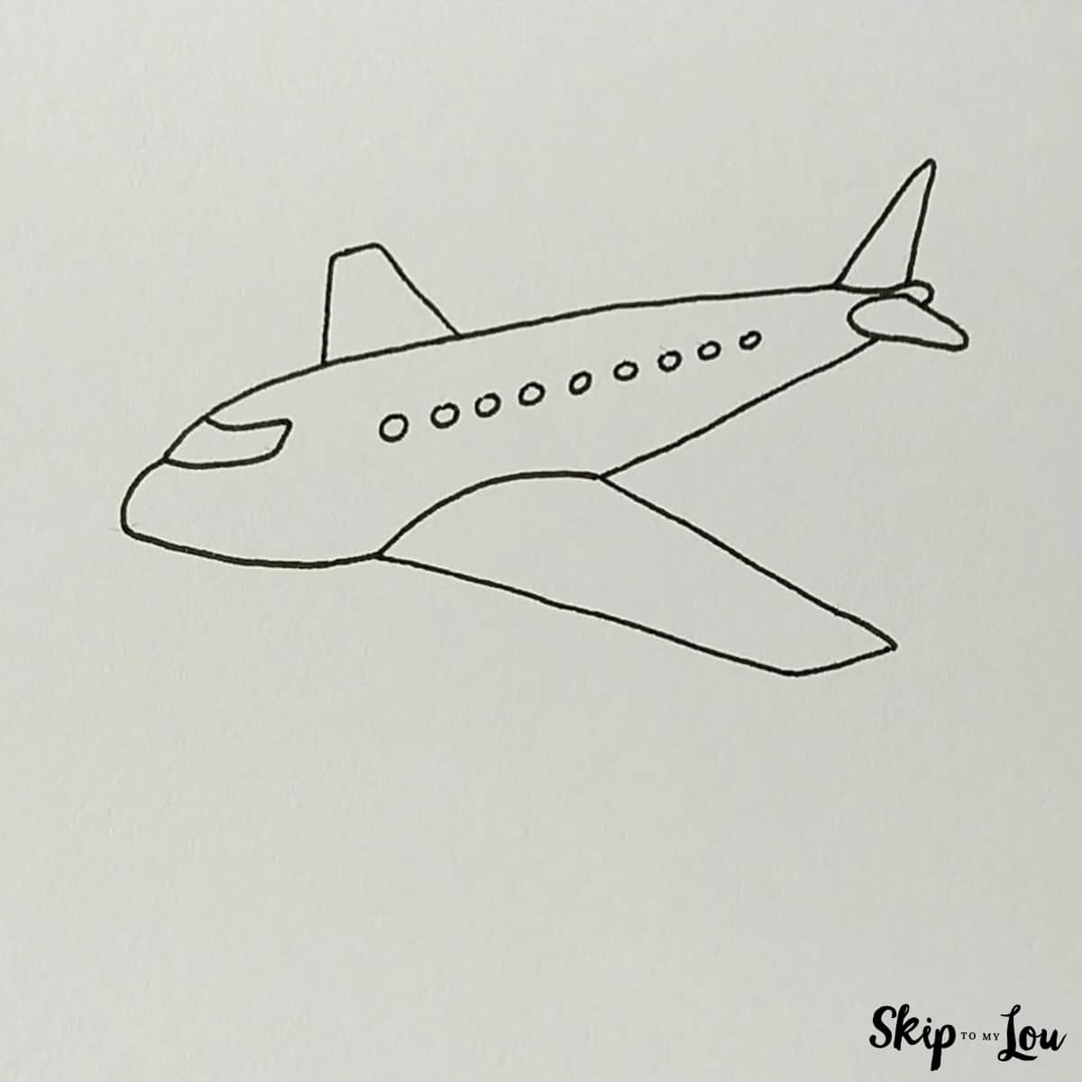 How To Draw An Airplane Skip To My Lou