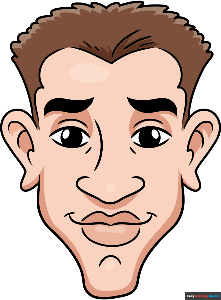 How To Draw An Easy Caricature Really Easy Drawing Tutorial