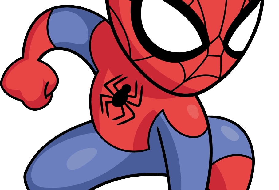 How To Draw An Easy Cartoon Spider Man Really Easy Drawing Tutorial