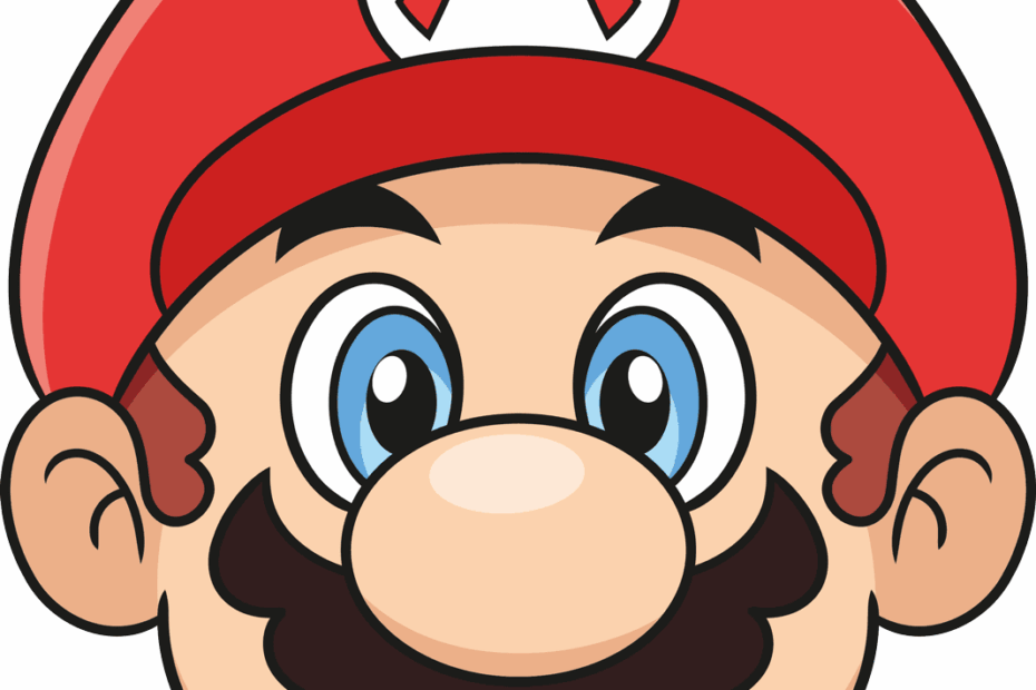 How To Draw An Easy Mario Face Drawing Really Easy Drawing Tutorial