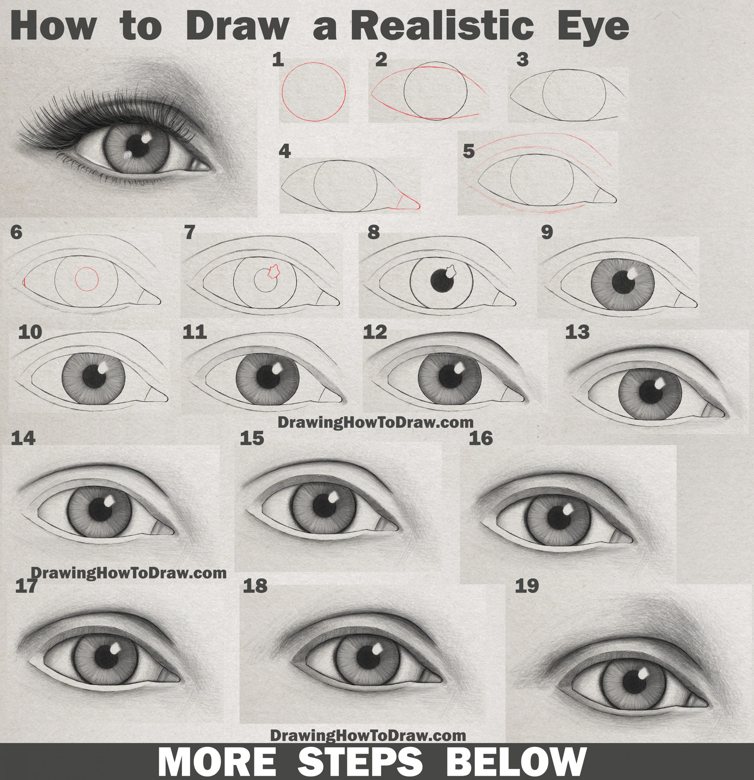 how to draw good eyes