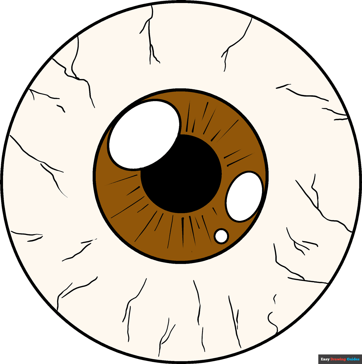 How To Draw An Eyeball Really Easy Drawing Tutorial