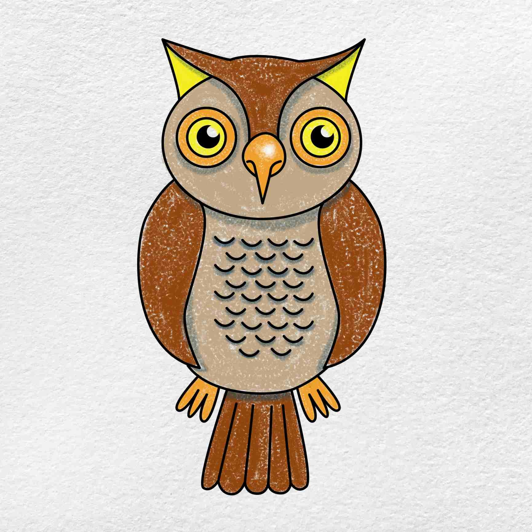 How To Draw An Owl HelloArtsy