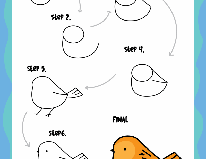How To Draw Animals And Insects Step By Step Printables For Kids Natural Beach Living