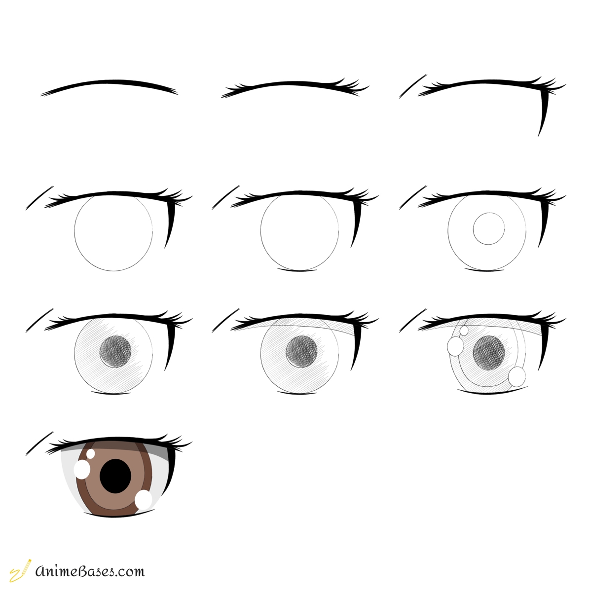 How To Draw Anime Eyes AnimeBases