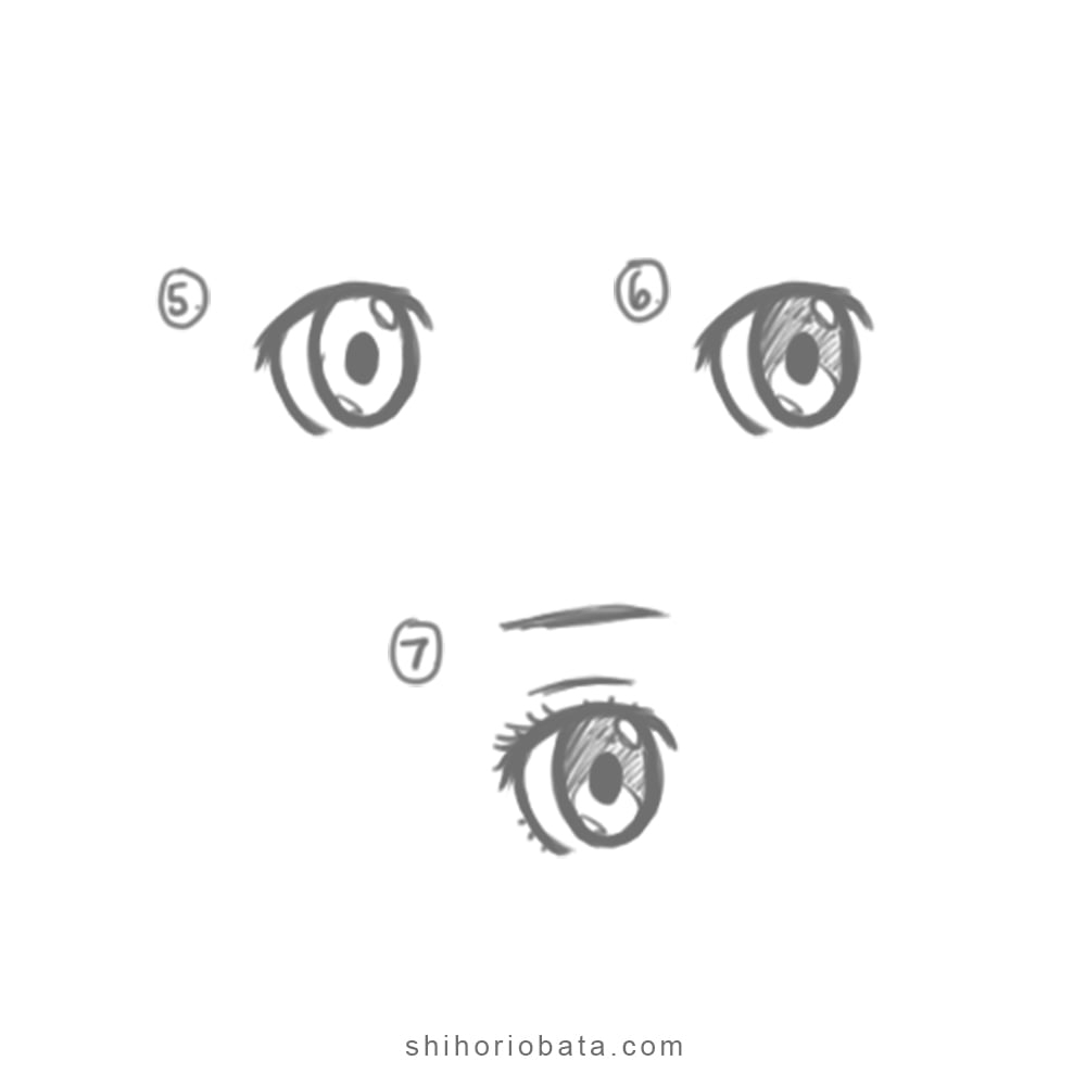 How To Draw Anime Eyes Easy Step By Step Tutorial