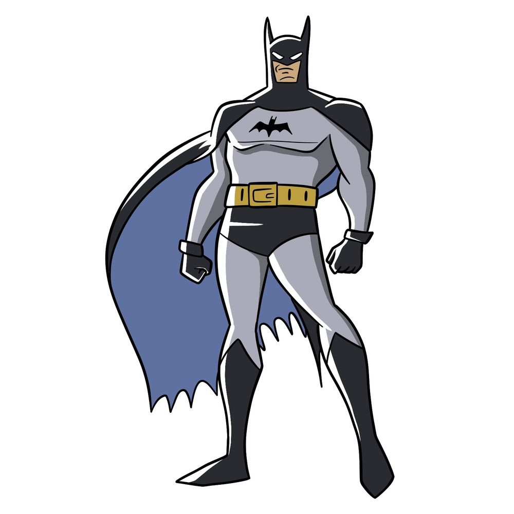 How To Draw Batman Full Body From Batman Caped Crusader
