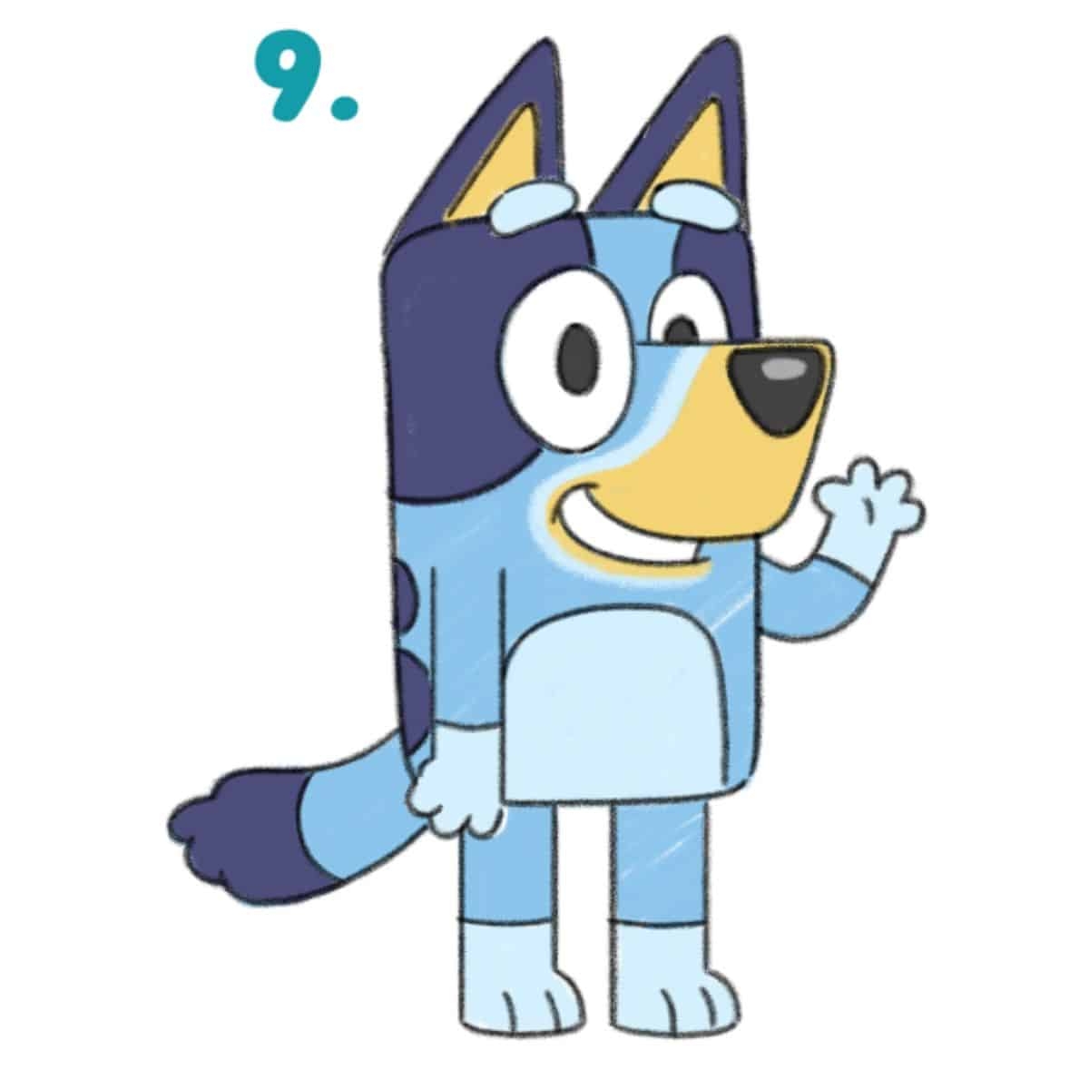 How To Draw Bluey Step By Step Tutorial In The Playroom