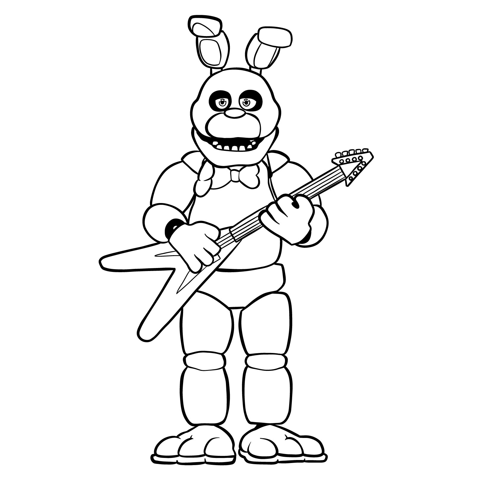 How To Draw Bonnie FNaF Sketchok Easy Drawing Guides