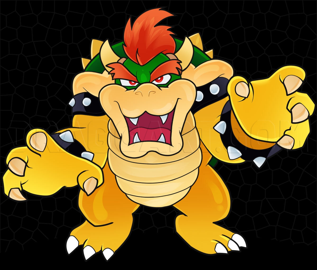 How To Draw Bowser Drawing Step By Step By Dawn DragoArt