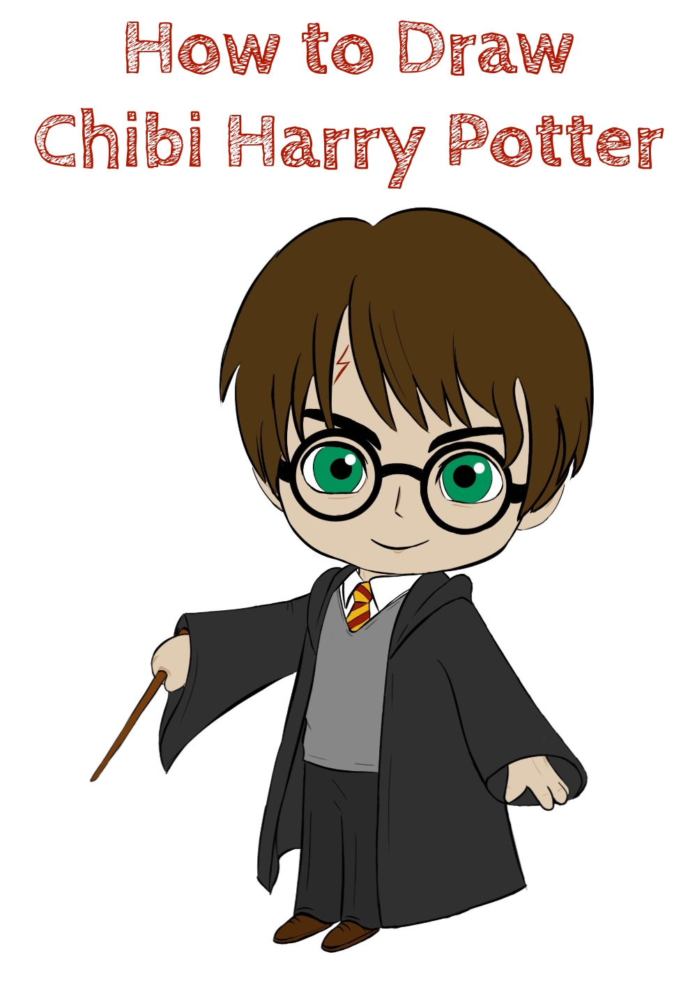 How To Draw Chibi Harry Potter How To Draw Easy