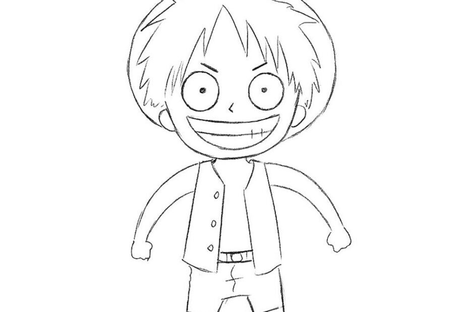 How To Draw Chibi Monkey D Luffy