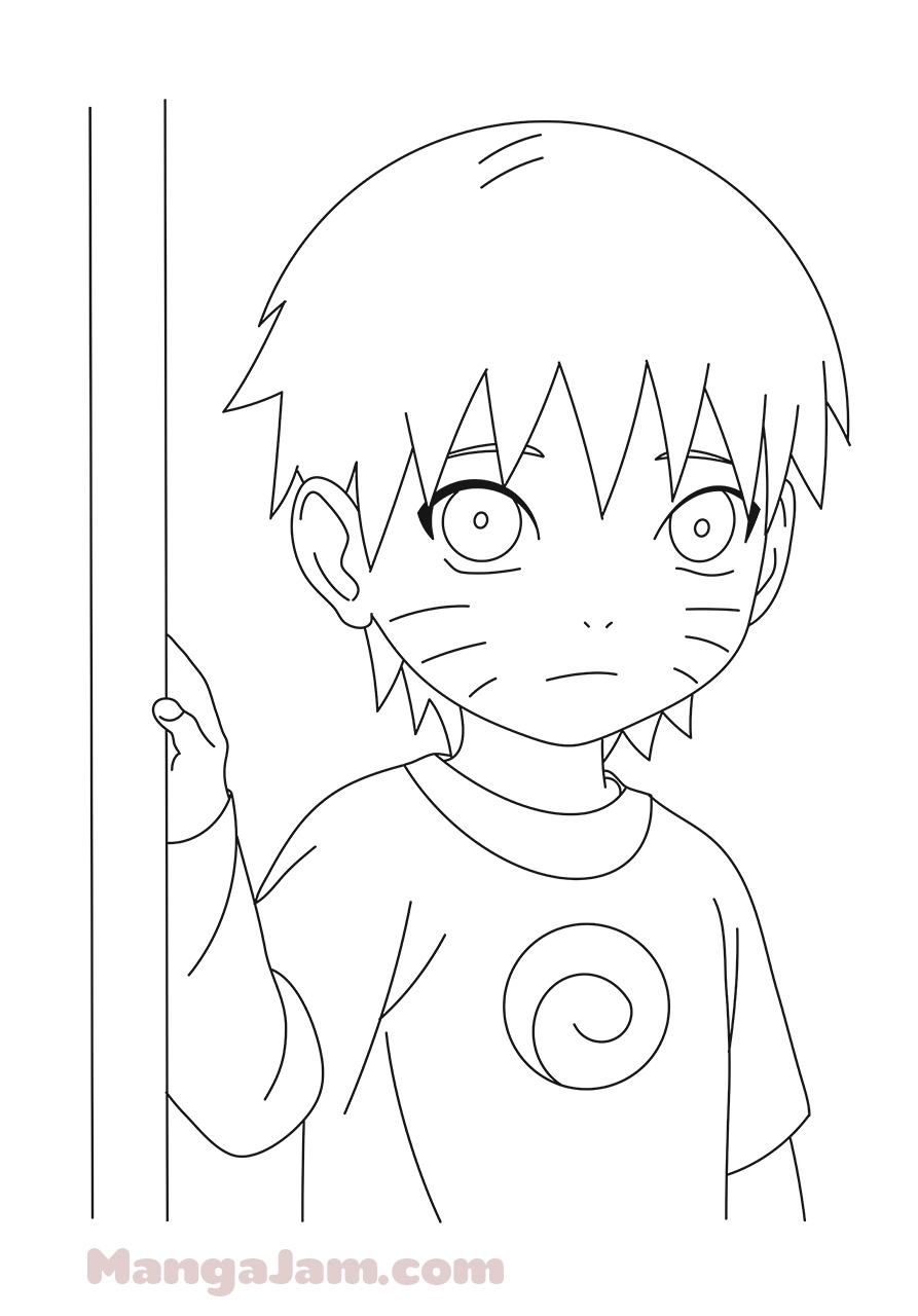 How To Draw Child Naruto From Naruto MANGA JAM