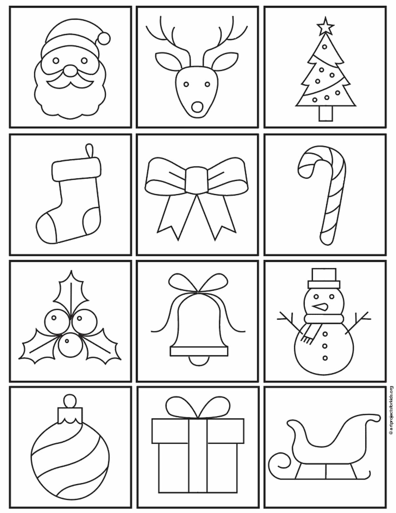 How To Draw Christmas Stuff And Christmas Stuff Coloring Page