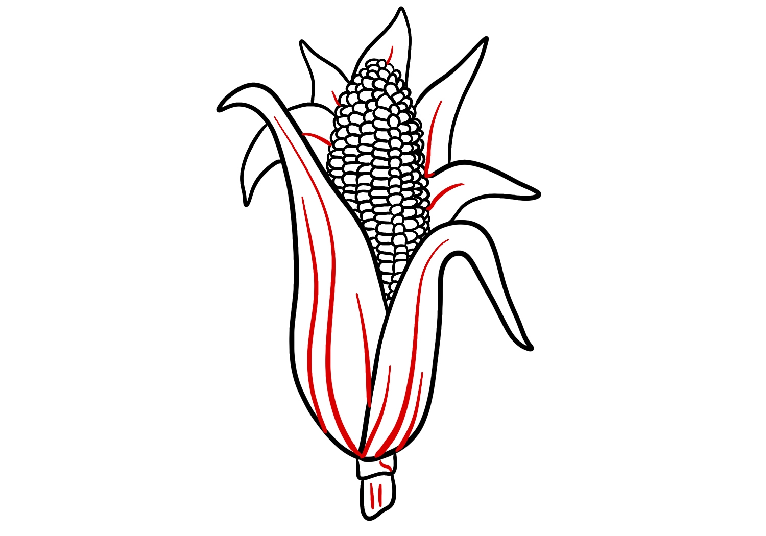 How To Draw Corn Design School
