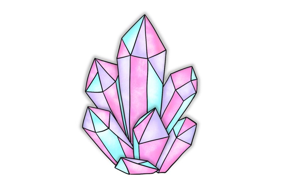 How To Draw Crystals Design School
