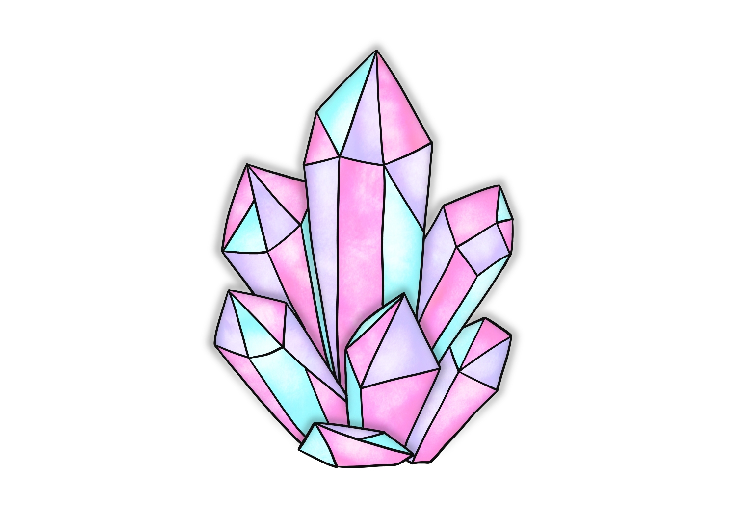How To Draw Crystals Design School