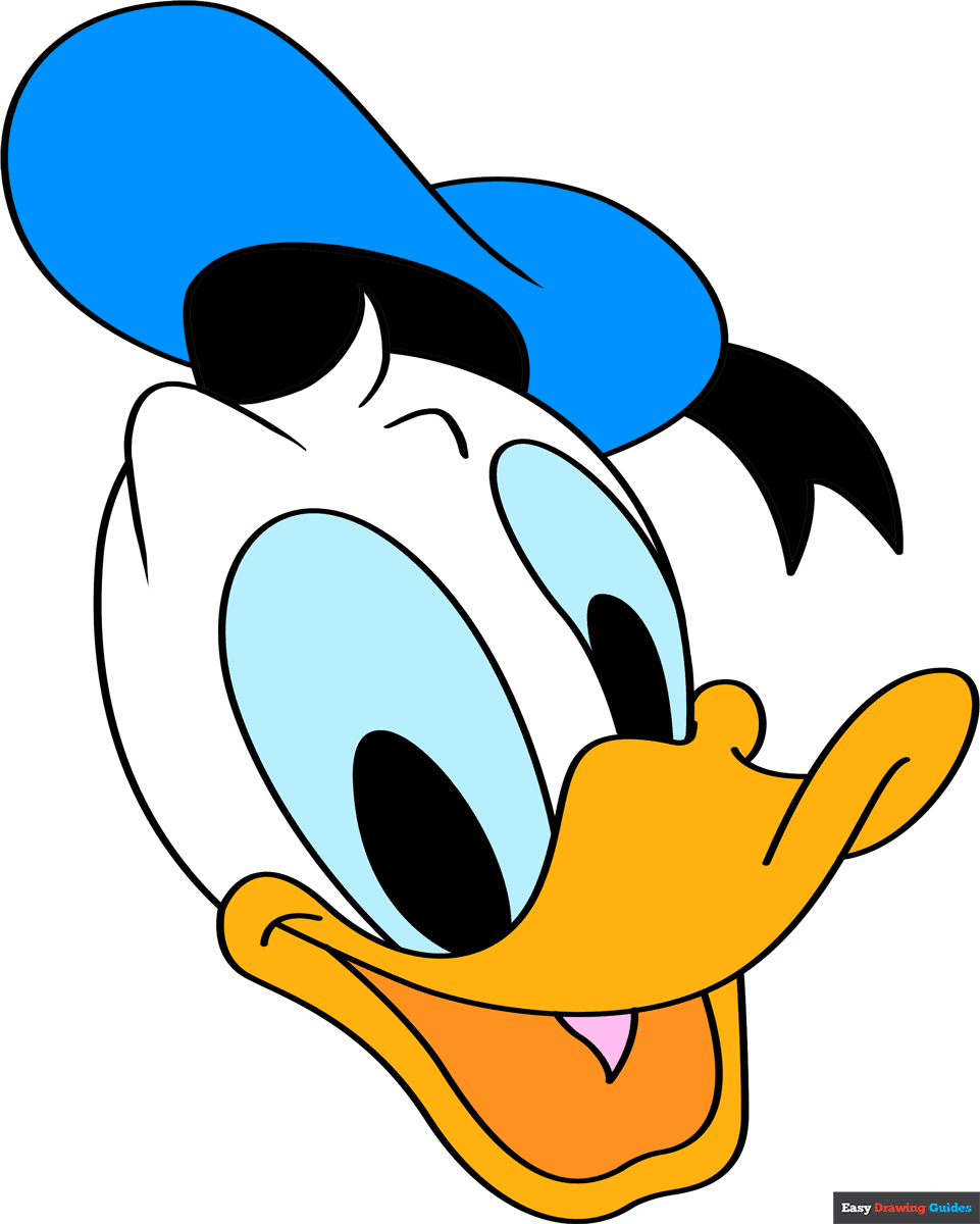 How To Draw Donald Duck Really Easy Drawing Tutorial