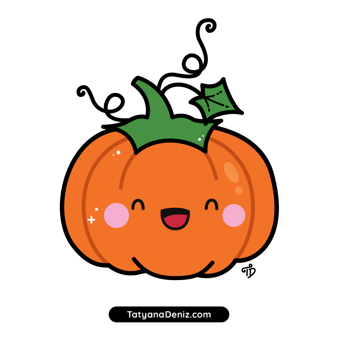 pumpkin drawing easy