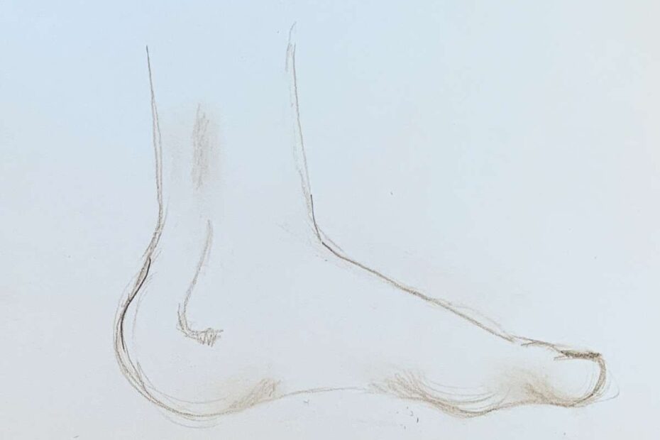How To Draw Feet From Bottom U0026 Side Basicdraw