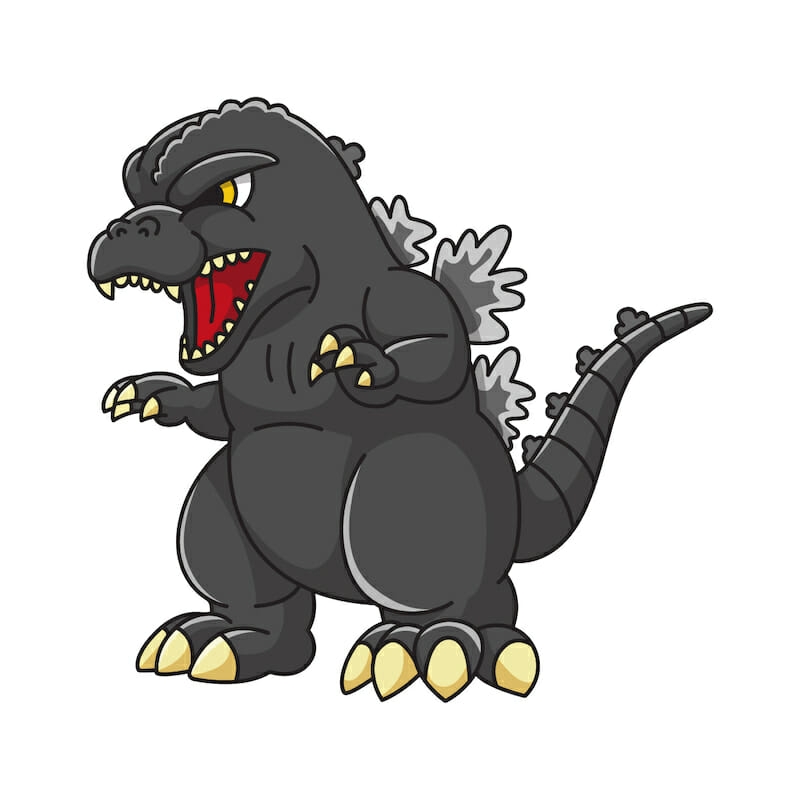 How To Draw Godzilla A Video Tutorial For Kids U0026 Beginners