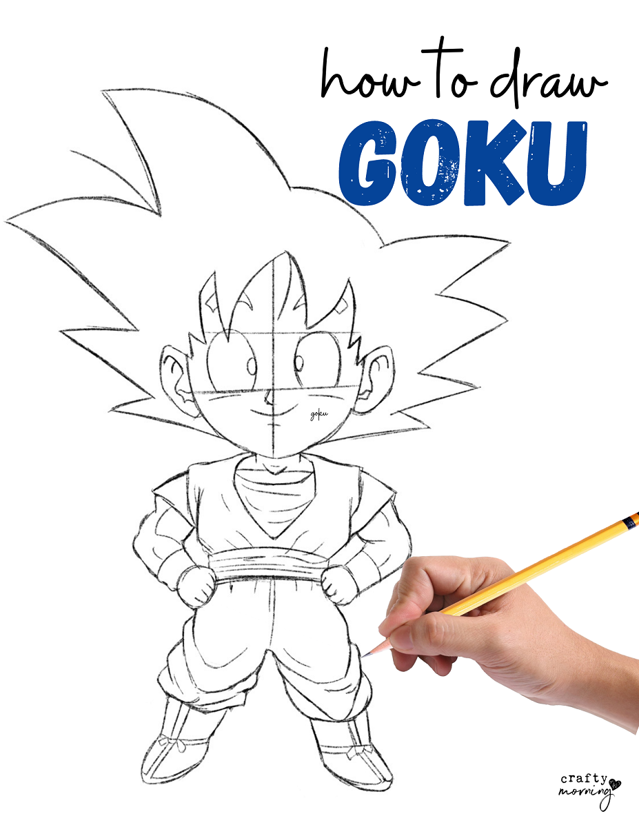 How To Draw Goku Crafty Morning