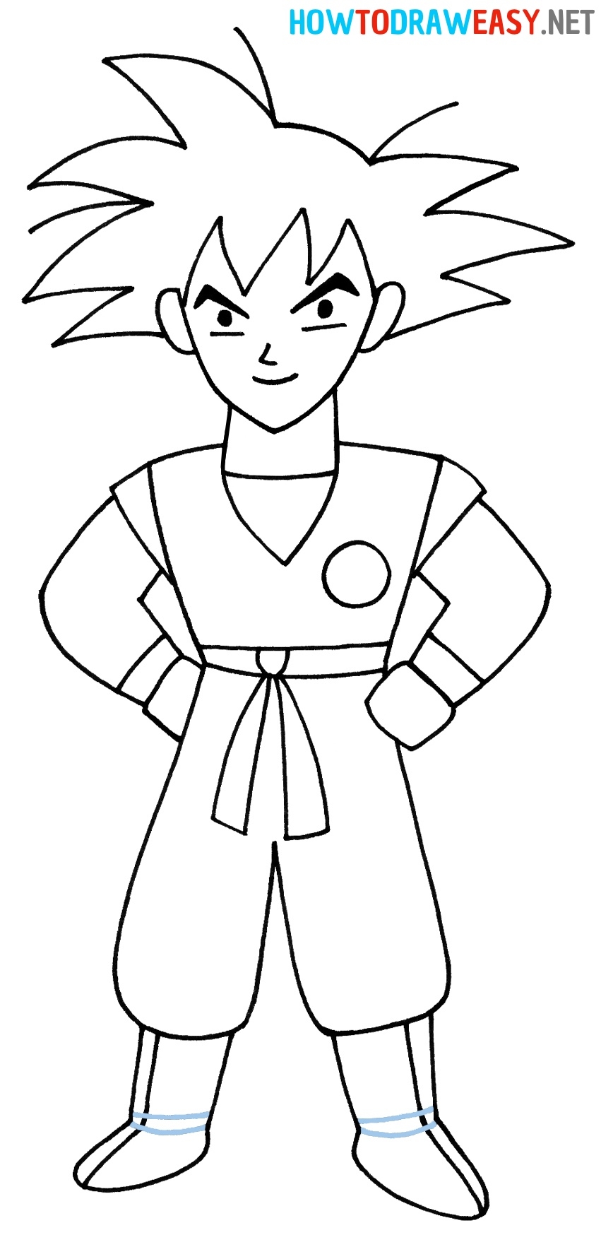 How To Draw Goku How To Draw Easy