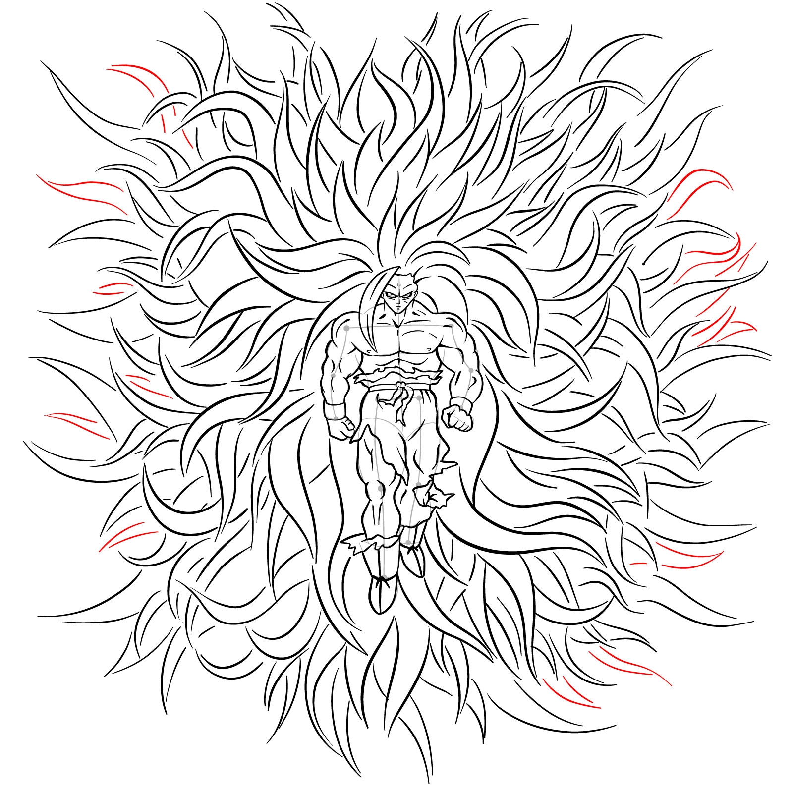 goku drawing easy